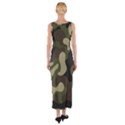 Camouflage Pattern Background Fitted Maxi Dress View2