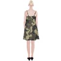 Camouflage Pattern Background Spaghetti Strap Velvet Dress View2