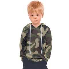 Camouflage Pattern Background Kids  Overhead Hoodie by artworkshop