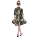 Camouflage Pattern Background Kids  All Frills Chiffon Dress View2