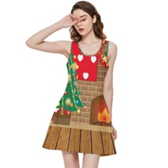 Christmas Room Inside Out Racerback Dress by artworkshop