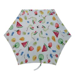 Fruit Summer Vitamin Watercolor Mini Folding Umbrellas by artworkshop