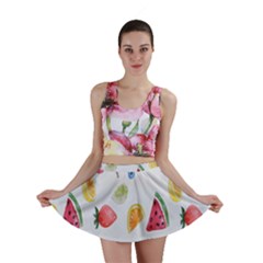 Fruit Summer Vitamin Watercolor Mini Skirt by artworkshop