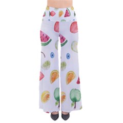 Fruit Summer Vitamin Watercolor So Vintage Palazzo Pants by artworkshop