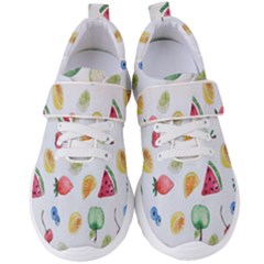 Fruit Summer Vitamin Watercolor Women s Velcro Strap Shoes by artworkshop