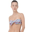 Fruit Summer Vitamin Watercolor Classic Bandeau Bikini Top  View1