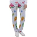 Fruit Summer Vitamin Watercolor Women s Casual Pants View1