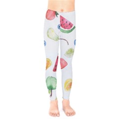 Fruit Summer Vitamin Watercolor Kids  Classic Winter Leggings