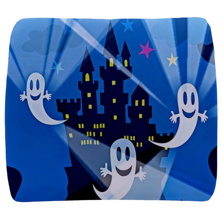 Halloween Ghosts Haunted House Back Support Cushion