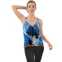 Halloween Ghosts Haunted House Chiffon Cami View1