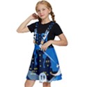 Halloween Ghosts Haunted House Kids  Apron Dress View2