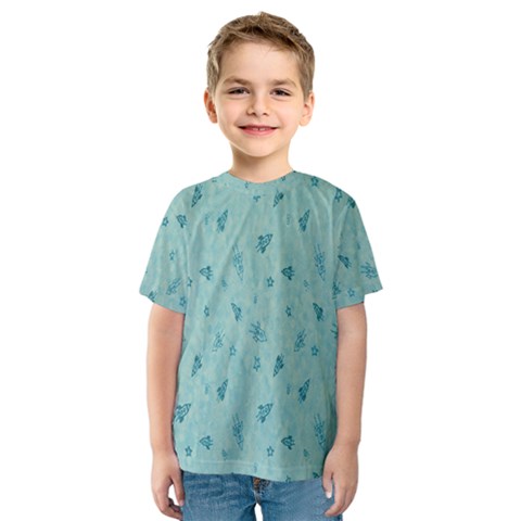 Missile Pattern Kids  Sport Mesh Tee by artworkshop