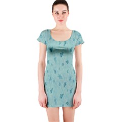 Missile Pattern Short Sleeve Bodycon Dress by artworkshop