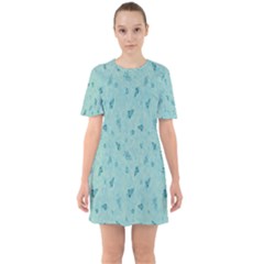 Missile Pattern Sixties Short Sleeve Mini Dress by artworkshop