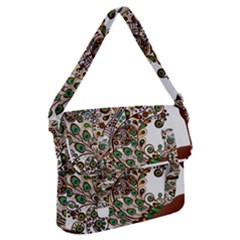 Peacock Graceful Bird Animal Buckle Messenger Bag by artworkshop