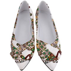 Peacock Graceful Bird Animal Women s Bow Heels by artworkshop