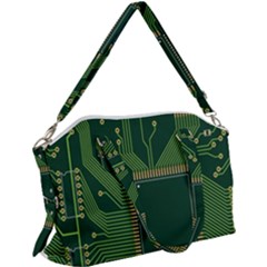 Technology Board Trace Digital Canvas Crossbody Bag by artworkshop