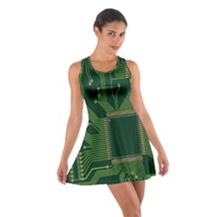 Technology Board Trace Digital Cotton Racerback Dress by artworkshop