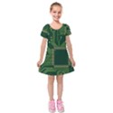 Technology Board Trace Digital Kids  Short Sleeve Velvet Dress View1