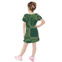 Technology Board Trace Digital Kids  Short Sleeve Velvet Dress View2