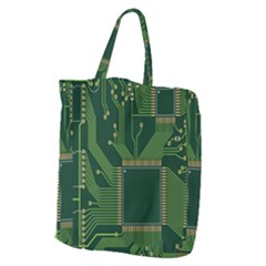 Technology Board Trace Digital Giant Grocery Tote by artworkshop