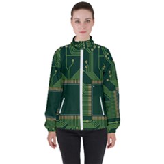 Technology Board Trace Digital Women s High Neck Windbreaker