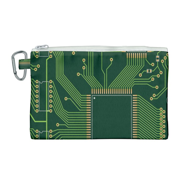 Technology Board Trace Digital Canvas Cosmetic Bag (Large)