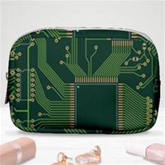 Technology Board Trace Digital Make Up Pouch (small) by artworkshop