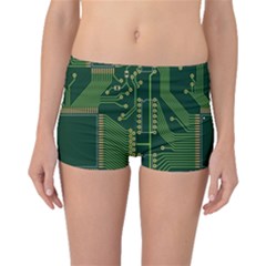 Technology Board Trace Digital Boyleg Bikini Bottoms by artworkshop