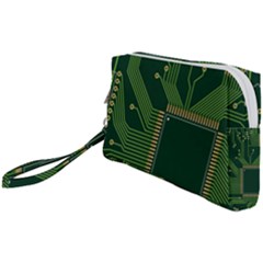 Technology Board Trace Digital Wristlet Pouch Bag (small) by artworkshop