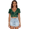 Technology Board Trace Digital V-Neck Crop Top View1