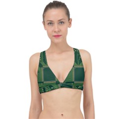 Technology Board Trace Digital Classic Banded Bikini Top by artworkshop