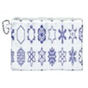 Various Types Of Snowflakes Canvas Cosmetic Bag (XL) View1