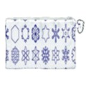 Various Types Of Snowflakes Canvas Cosmetic Bag (XL) View2