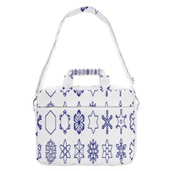 Various Types Of Snowflakes Macbook Pro 13  Shoulder Laptop Bag  by artworkshop