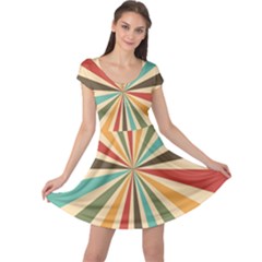 Vintage Abstract Background Cap Sleeve Dress by artworkshop