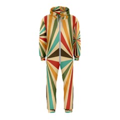 Vintage Abstract Background Hooded Jumpsuit (kids)