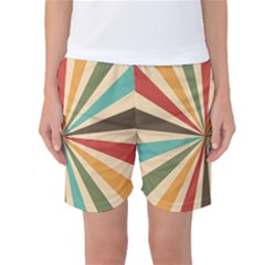 Vintage Abstract Background Women s Basketball Shorts