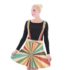 Vintage Abstract Background Suspender Skater Skirt by artworkshop