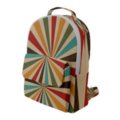 Vintage Abstract Background Flap Pocket Backpack (large) by artworkshop