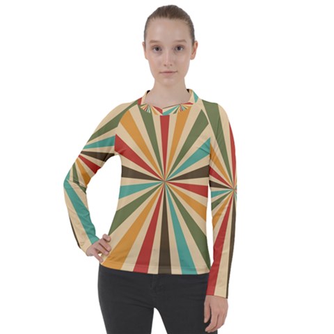 Vintage Abstract Background Women s Pique Long Sleeve Tee by artworkshop