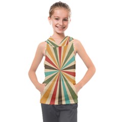 Vintage Abstract Background Kids  Sleeveless Hoodie