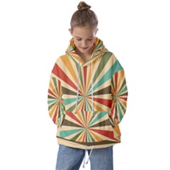 Vintage Abstract Background Kids  Oversized Hoodie by artworkshop