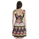 Vector-seamless-pattern-with-italian-pizza-top-view Split Back Mini Dress  View2