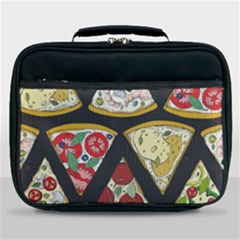 Vector-seamless-pattern-with-italian-pizza-top-view Lunch Bag