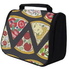 Vector-seamless-pattern-with-italian-pizza-top-view Full Print Travel Pouch (Big)