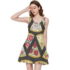 Vector-seamless-pattern-with-italian-pizza-top-view Inside Out Racerback Dress