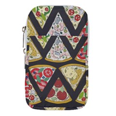 Vector-seamless-pattern-with-italian-pizza-top-view Waist Pouch (small) by Pakemis