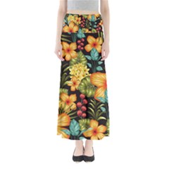 Fabulous Colorful Floral Seamless Full Length Maxi Skirt by Pakemis