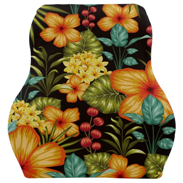 Fabulous colorful floral seamless Car Seat Velour Cushion 